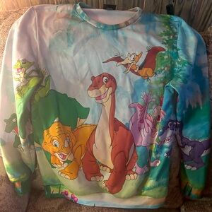 The Land Before Time All Over Print Rage On Brand Medium Crewneck (DISCONTINUED)